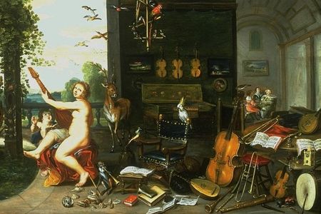 Jan van Kessel, Antwerpen 1626-1679, Allegorie auf den Geh&ouml;rsinn
